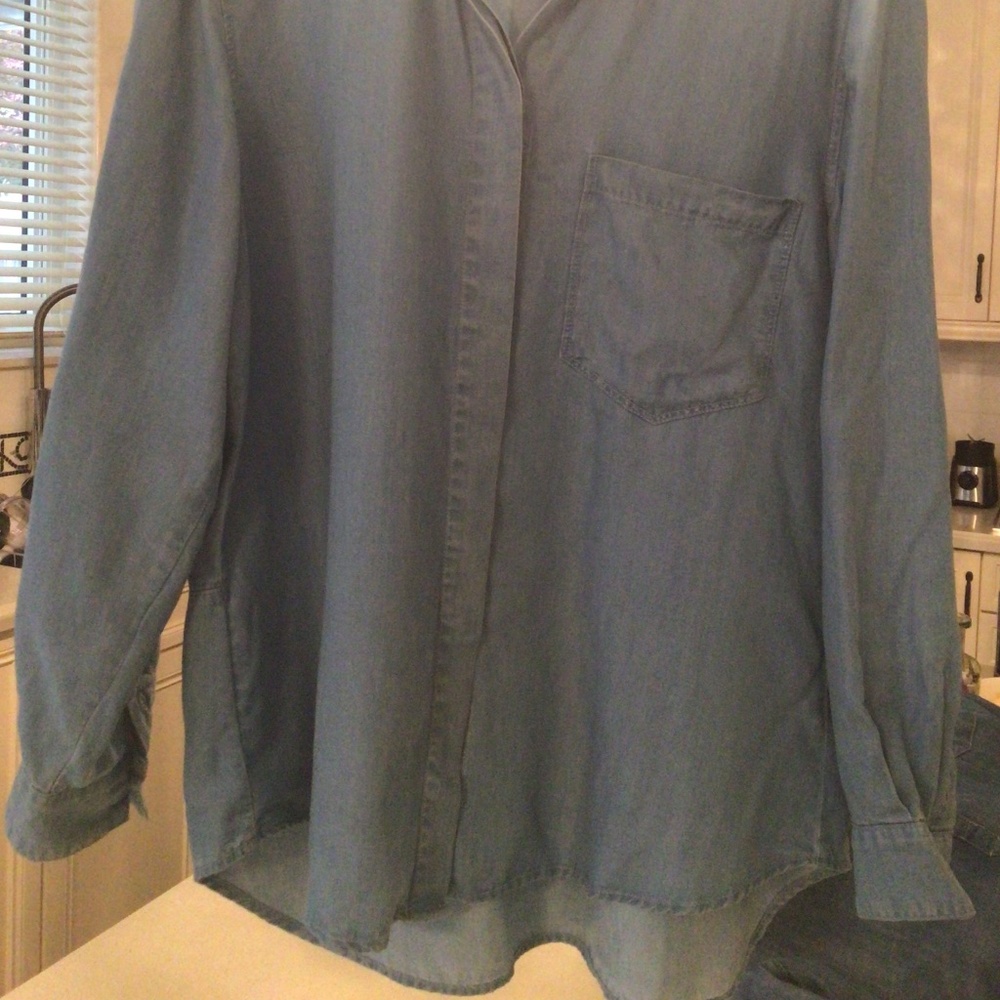CHAMBRAY SHIRT - Mango - Picture 3 of 3